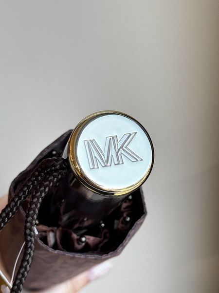 Парасоля жіноча Michael Kors коричнева лого 	 35F3GTFN4B br фото
