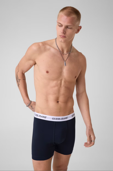 Чоловічий набір з 3 пар боксерів Eco GUESS Jeans чорні*білі*сині M4BZ45K6YW1-FN2P M фото