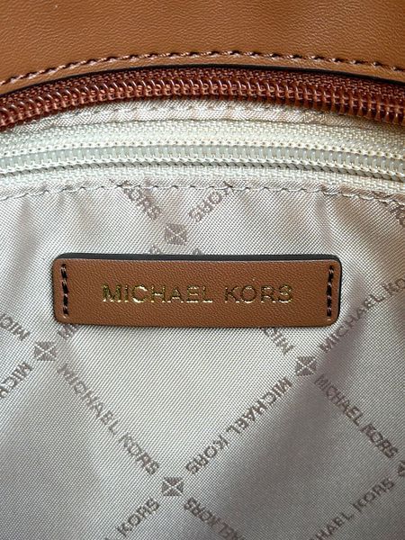 Сумка жіноча Michael Kors Eva M біла лого 35S6GV0T0B va фото