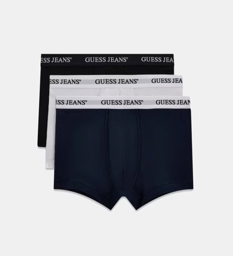 Чоловічий набір з 3 пар боксерів Eco GUESS Jeans чорні*білі*сині M4BZ45K6YW1-FN2P M фото