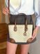 Сумка жіноча Michael Kors Eva M біла лого 35S6GV0T0B va фото 3