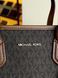 Сумка жіноча Michael Kors Eva M коричнева лого 35S6GV0T0B br фото 4