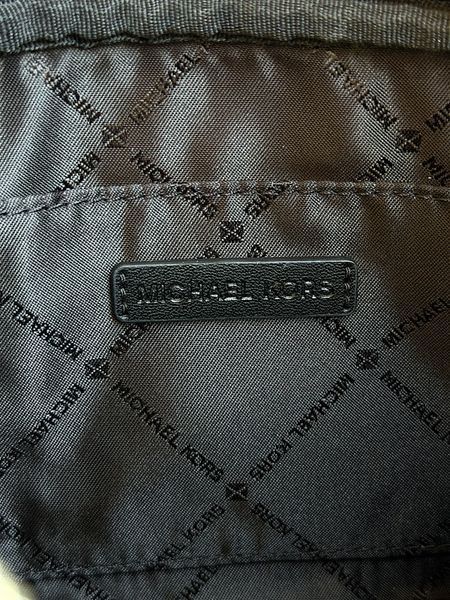 Сумка жіноча Michael Kors Jet Set S чорна лого ср.фурнітура 35S6STVC1B bl фото