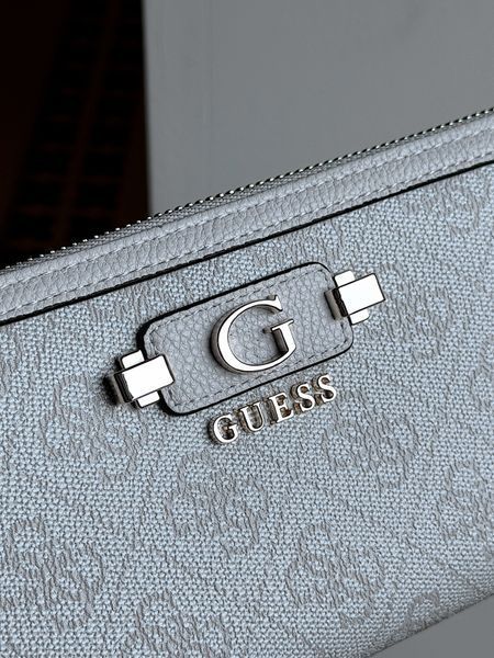 Великий гаманець жіночий Guess Lindsey білий лого SG9749146 bl фото