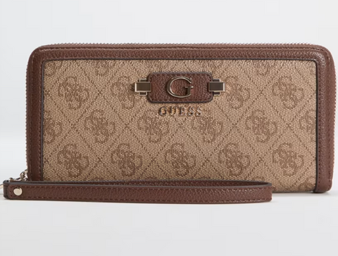 Великий гаманець жіночий Guess Lindsey коричневий лого SG9749146 ll фото