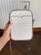 Сумка жіноча Michael Kors Jet Set Travel M біла лого 	 35F1GTVC2B van фото 5