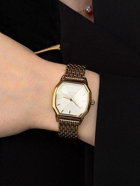 Годинник жіночий Burker Julia Gold White JUGW фото