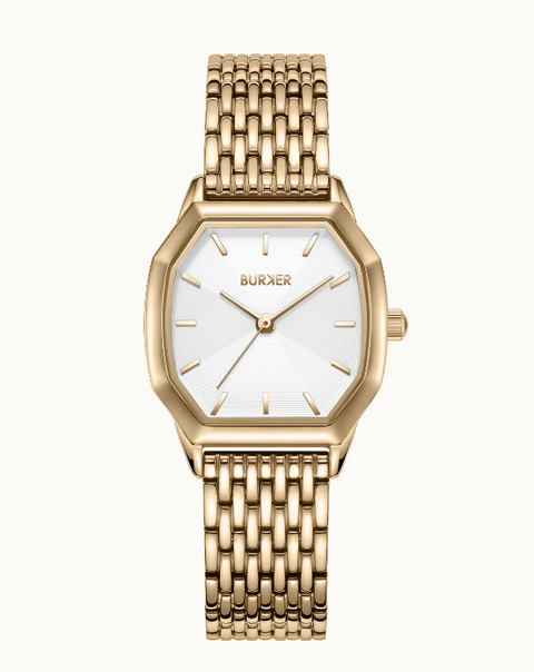 Годинник жіночий Burker Julia Gold White JUGW фото