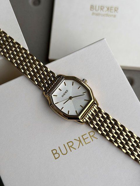 Годинник жіночий Burker Julia Gold White JUGW фото