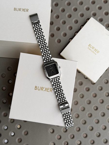 Годинник жіночий Burker Macy Silver Black MCSB фото