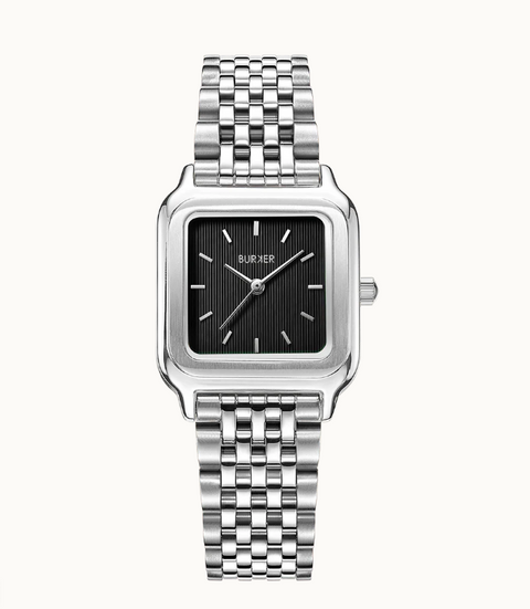 Годинник жіночий Burker Macy Silver Black MCSB фото