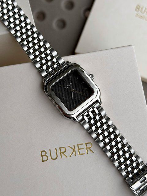 Годинник жіночий Burker Macy Silver Black MCSB фото