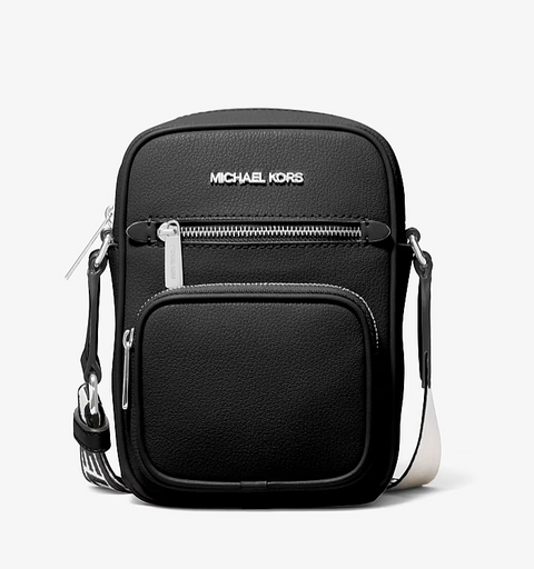 Сумка жіноча Michael Kors Jet Set M чорна шкіряна 35T4STTC2L bl    фото