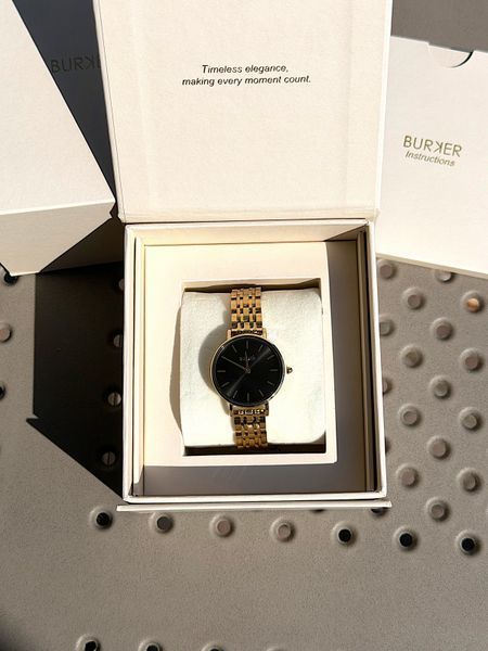 Годинник жіночий Burker Ruby Petite Gold Black 28 mm RPGBS фото