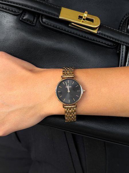 Годинник жіночий Burker Ruby Petite Gold Black 28 mm RPGBS фото