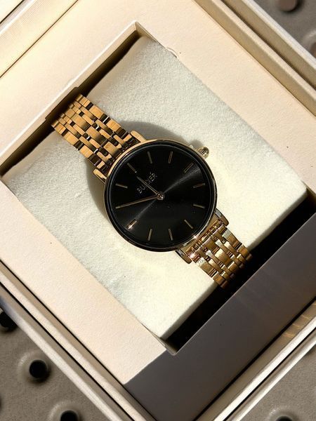 Годинник жіночий Burker Ruby Petite Gold Black 28 mm RPGBS фото