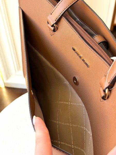 Сумка жіноча Michael Kors Jet Set Travel L коричнева шкіряна  35F4GTVT9L lu фото