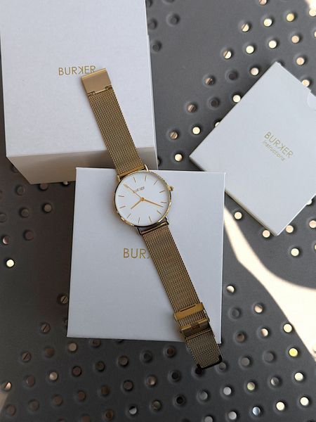 Годинник жіночий Burker Ruby Gold White Mesh 38 mm RGW фото