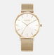 Годинник жіночий Burker Ruby Gold White Mesh 38 mm