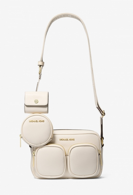 Сумка жіноча Michael Kors Jet Set M біла шкіряна 35S5GTTC2L lc фото