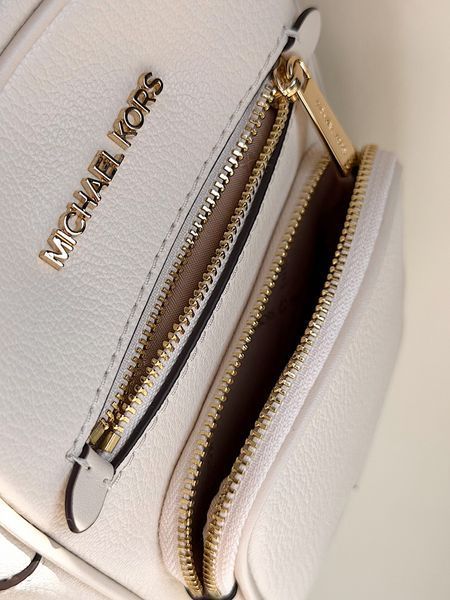 Сумка жіноча Michael Kors Jet Set S біла шкіряна 35T4GTTC2L LC фото