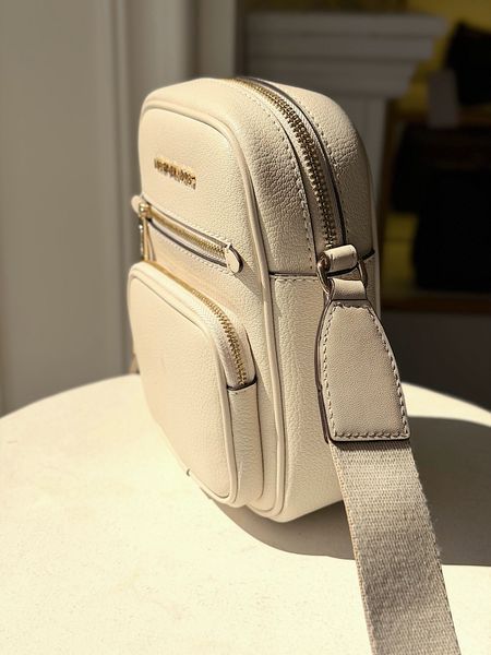 Сумка жіноча Michael Kors Jet Set S біла шкіряна 35T4GTTC2L LC фото