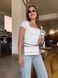 Сумка жіноча Michael Kors Jet Set S біла шкіряна 35T4GTTC2L LC фото 3