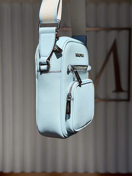 Сумка жіноча Michael Kors Jet Set S блакитна шкіряна 35T4STTC2L po фото