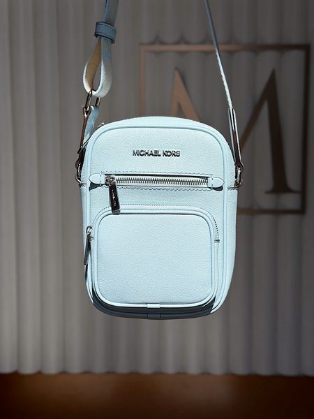 Сумка жіноча Michael Kors Jet Set S блакитна шкіряна 35T4STTC2L po фото