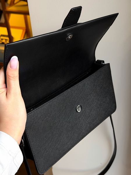 Сумка жіноча Michael Kors Greenwich M чорна шкіряна 35S5SGRL2L bl фото