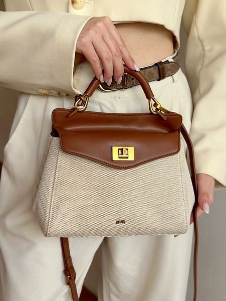 Cумка жіноча JW PEI Lucia Classic Brown Canvas 2T68-32 br фото