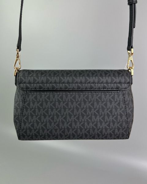 Сумка жіноча Michael Kors Jet Set чорна лого 35H8GTTC6B bl фото
