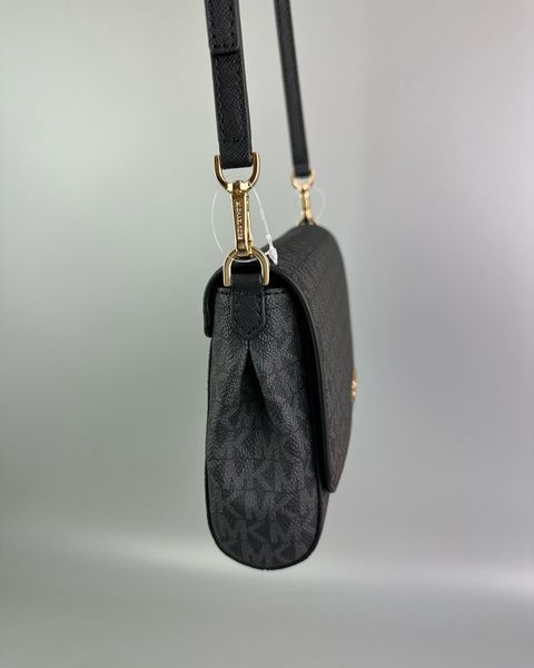 Сумка жіноча Michael Kors Jet Set чорна лого 35H8GTTC6B bl фото