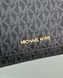Сумка жіноча Michael Kors Jet Set чорна лого 35H8GTTC6B bl фото 2
