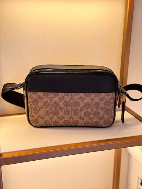 Сумка чоловіча Coach Graham Canvas CV921 qbnrx фото