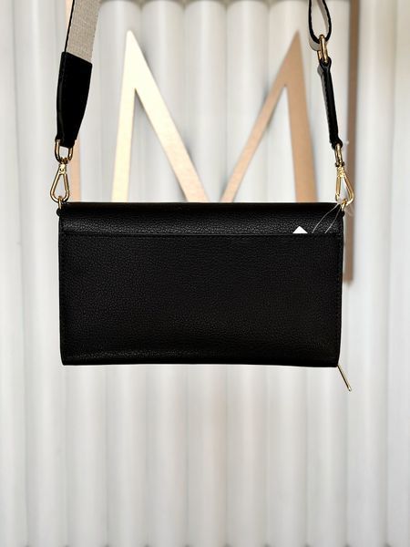 Сумка жіноча Michael Kors Jet Set S чорна шкіряна 35F2GTTC8L bl фото