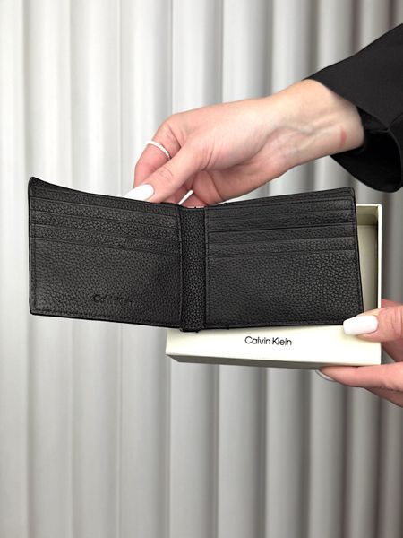 Гаманець чоловічий Calvin Klein Bifold чорний шкіряний  SP40617100 4D1062G 001 bl фото