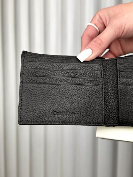 Гаманець чоловічий Calvin Klein Bifold чорний шкіряний  SP40617100 4D1062G 001 bl фото