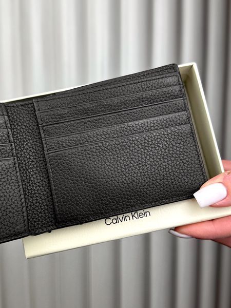 Гаманець чоловічий Calvin Klein Bifold чорний шкіряний  SP40617100 4D1062G 001 bl фото