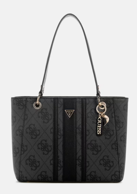Сумка жіноча Guess Noelle L чорна лого SS967224 cl фото
