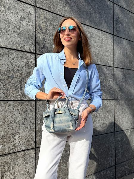 Cумка жіноча JW PEI Hana Mini Denim Blue JH306A03-5 bl фото