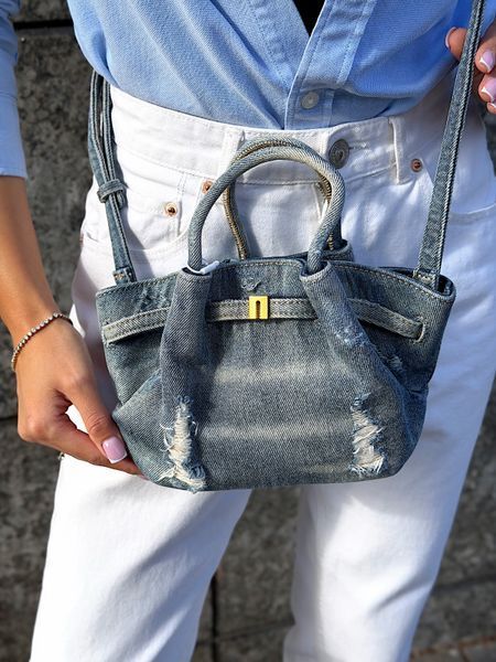 Cумка жіноча JW PEI Hana Mini Denim Blue JH306A03-5 bl фото