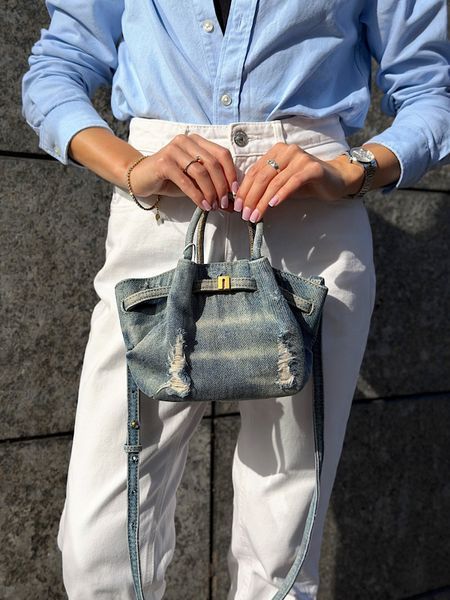 Cумка жіноча JW PEI Hana Mini Denim Blue JH306A03-5 bl фото