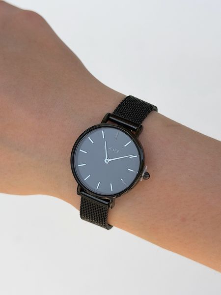 Годинник жіночий Burker Ruby Petite Black Mesh 28 mm RPB фото