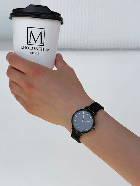 Годинник жіночий Burker Ruby Petite Black Mesh 28 mm RPB фото