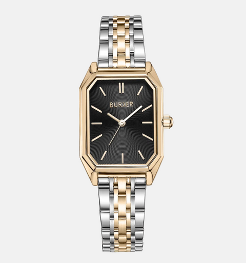Годинник жіночий Burker Isabell Black Gold Silver  ISABGS фото