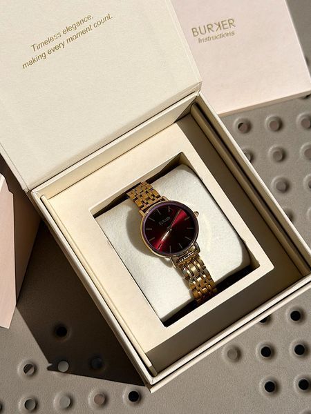 Годинник жіночий Burker Ruby Petite Gold Black Mesh 28 mm RPGB фото