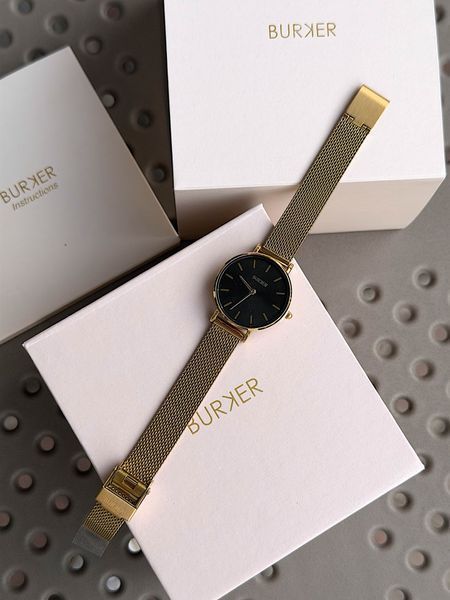 Годинник жіночий Burker Ruby Petite Gold Black Mesh 28 mm RPGB фото