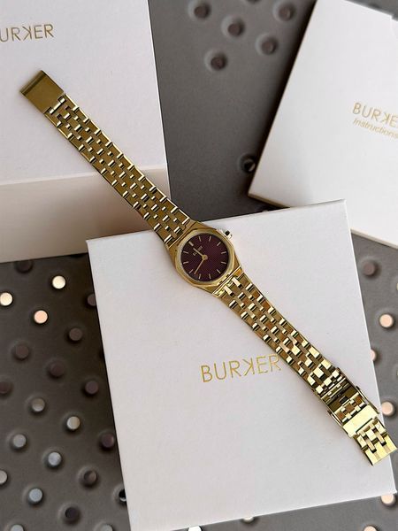 Годинник жіночий Burker Victoria Gold Burgundy VICGBUR фото