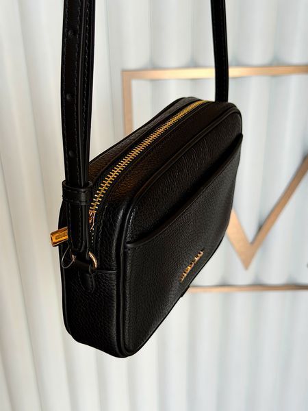 Сумка жіноча Michael Kors Jet Set Small чорна шкіряна 35R6GTVC5L bl фото